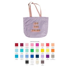 Colored Cotton Laptop Tote